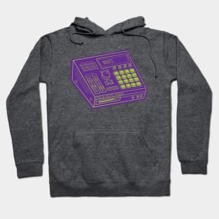 Beat Maker (Android Green Lines + Rebecca Purple Drop Shadow) Analog / Music Hoodie